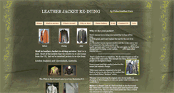 Desktop Screenshot of leatherjacketredying.com