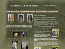 Tablet Screenshot of leatherjacketredying.com